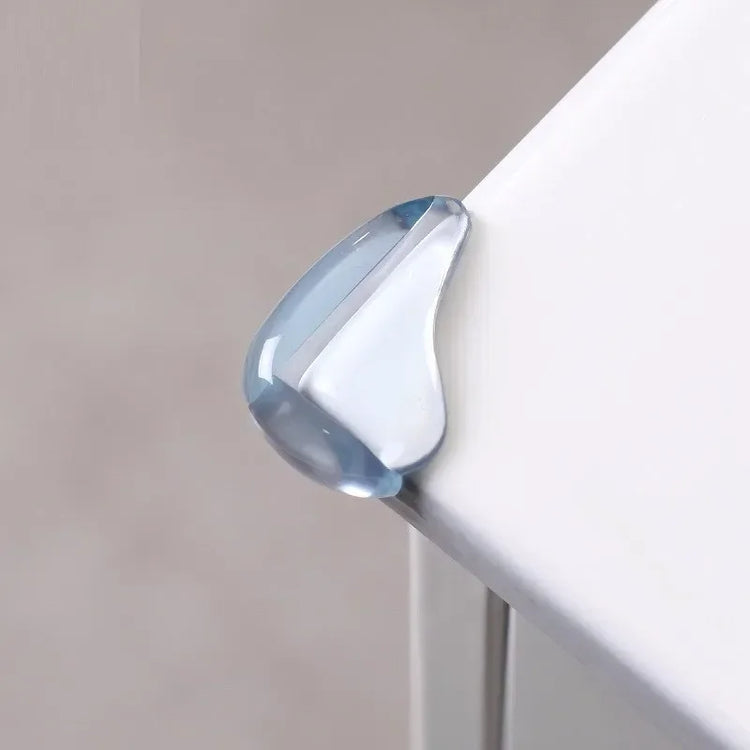 2pcs Transparent Silicone Baby Safety Table Edge & Corner Guards – Anti-Collision Protector for Furniture & Home Safety