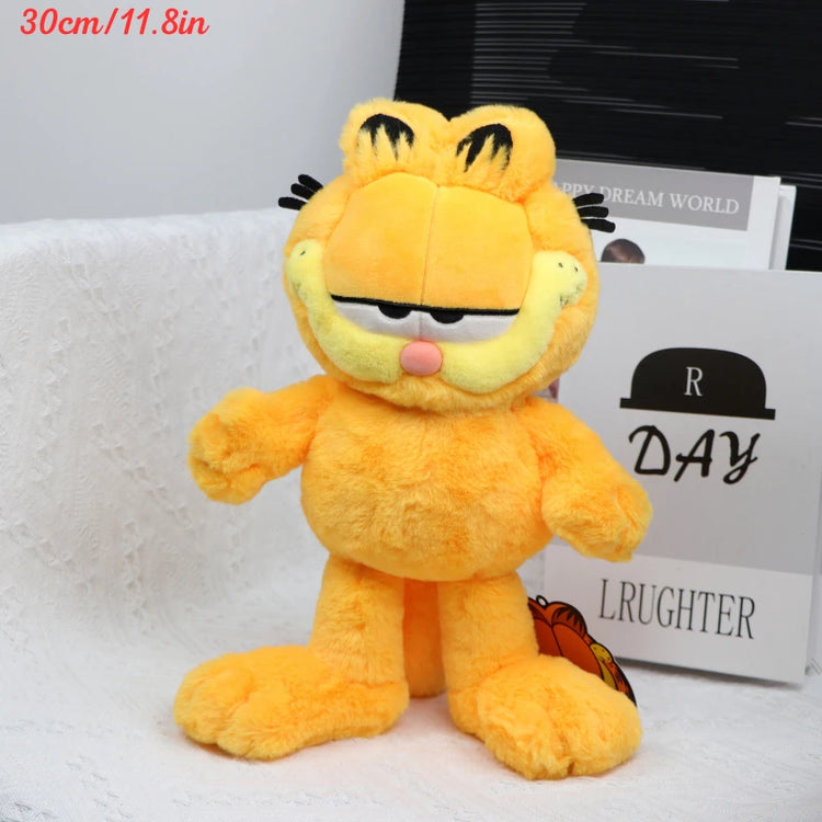 Original Garfield Family Plush Toys – Cute Cartoon Garfield & Odie Soft Stuffed Animals, Kawaii Peluche Dolls, Perfect Birthday Gifts for Kids & Fans