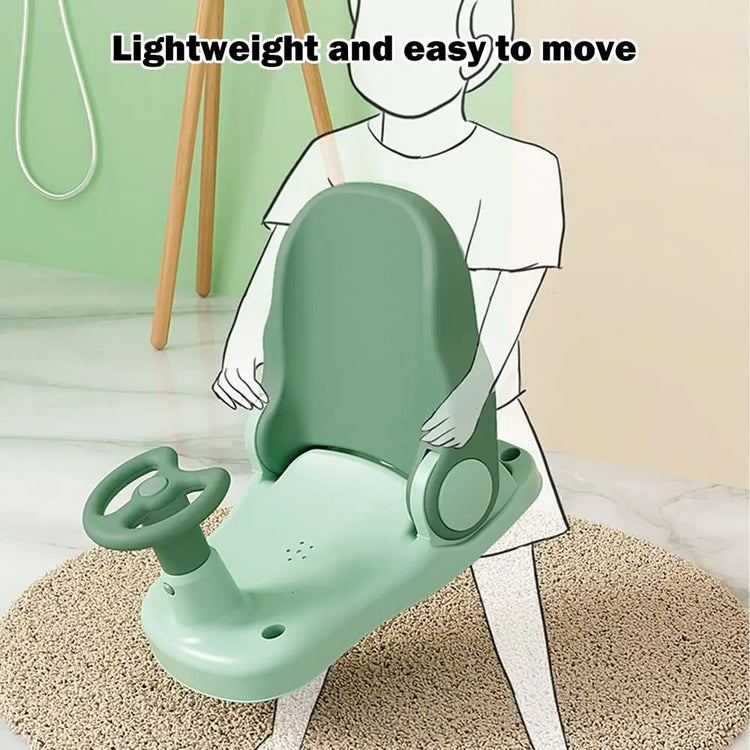 Toddler Bathtub Seat Toddler Shower Seat With Adjustable Backrest Portable Baby Bath Chair With Suction Cup Base Non-Slip Bath