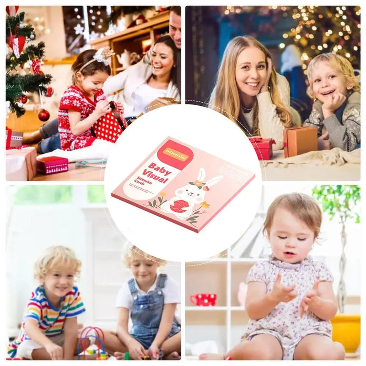 Visual Stimulation Flashcards Sensory Developmental Black White Card Brain Development Toys Black And White Cards For Kids Aged