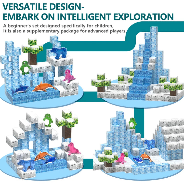 105PCS Magnetic Building Blocks for Kids – Creative STEM Educational Construction Set | Safe Sensory Toys for Ages 3+