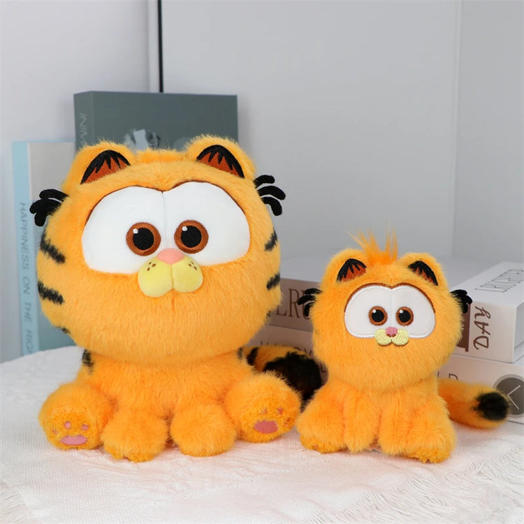 Original Garfield Family Plush Toys – Cute Cartoon Garfield & Odie Soft Stuffed Animals, Kawaii Peluche Dolls, Perfect Birthday Gifts for Kids & Fans