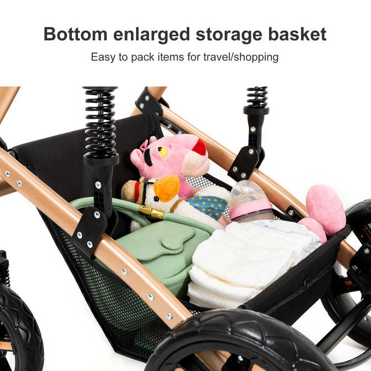 High quality newborn Lightweight Baby Stroller Folding Cart Comfort Baby Stroller 3 in 1 Child Safety Seat With ISOfix
