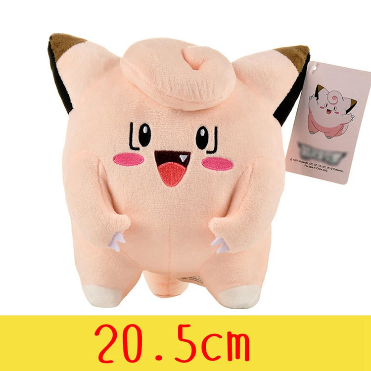 Pokemon Plush Toys – High-Quality Pikachu, Charmander, Squirtle & Bulbasaur Stuffed Dolls with Tag, Cute Anime Cartoon Gift for Kids & Fans