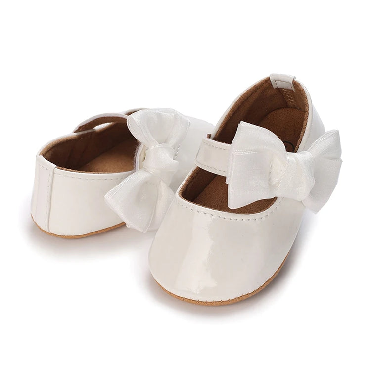 Adorable Baby Girls Bowknot Soft Sole Flats – Non-Slip First Walker Princess Shoes for Summer