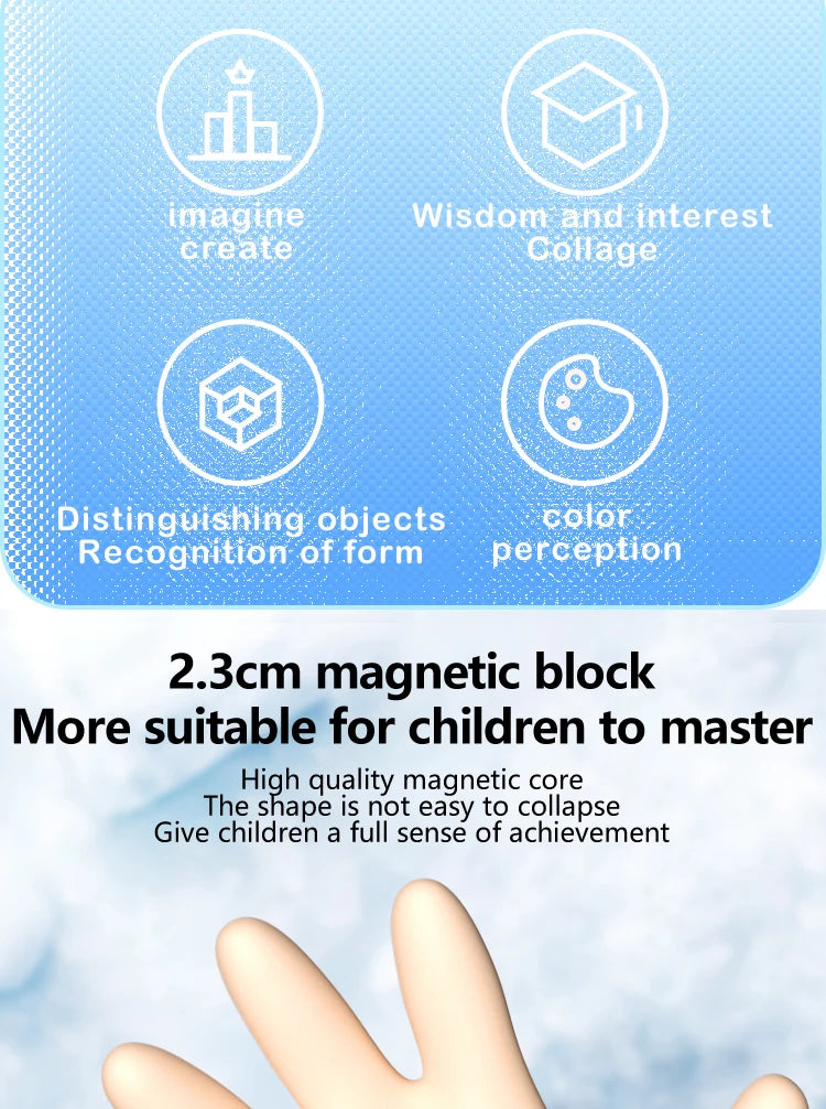 105PCS Magnetic Building Blocks for Kids – Creative STEM Educational Construction Set | Safe Sensory Toys for Ages 3+