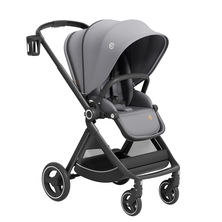 EMU Reversible Baby Stroller with Reversible Seat Full-Size Infant Stroller with Full Recline Cockpit Compact Foldable Pram Carr