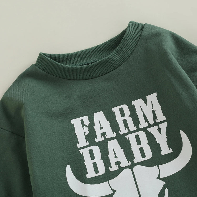 Lioraitiin 0–18M Infant Baby Girl Boy Autumn Jumpsuit – Letter & Cow Print Long Sleeve Round Neck Bodysuit