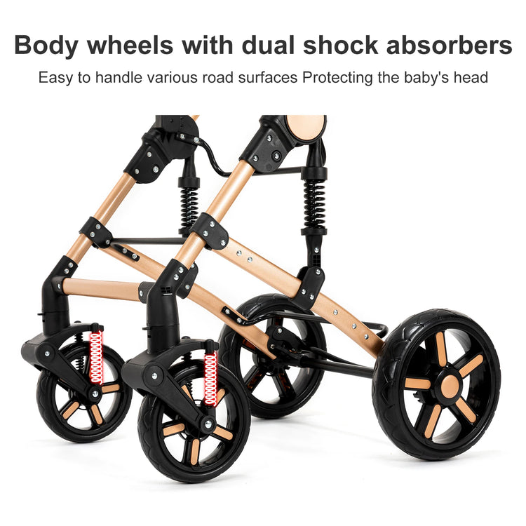 High quality newborn Lightweight Baby Stroller Folding Cart Comfort Baby Stroller 3 in 1 Child Safety Seat With ISOfix