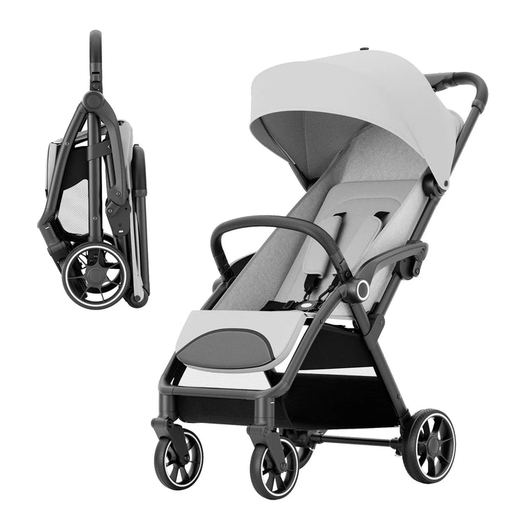 High View Portable Baby Stroller – Lightweight Travel Stroller with 360° Swivel Seat, Compact Fold, and Sun Protection for Babies & Toddlers