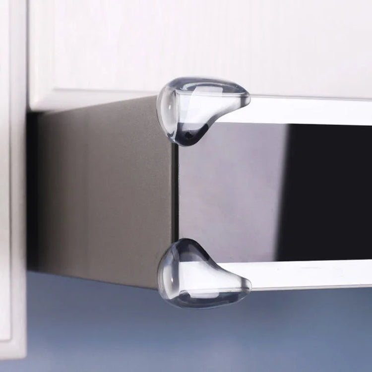 2pcs Transparent Silicone Baby Safety Table Edge & Corner Guards – Anti-Collision Protector for Furniture & Home Safety