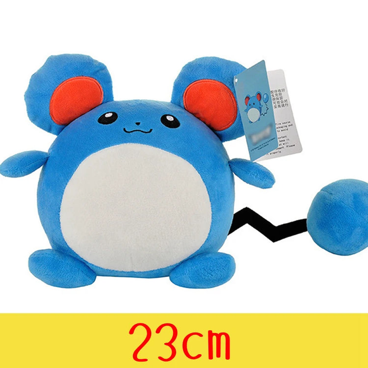 Pokemon Plush Toys – High-Quality Pikachu, Charmander, Squirtle & Bulbasaur Stuffed Dolls with Tag, Cute Anime Cartoon Gift for Kids & Fans