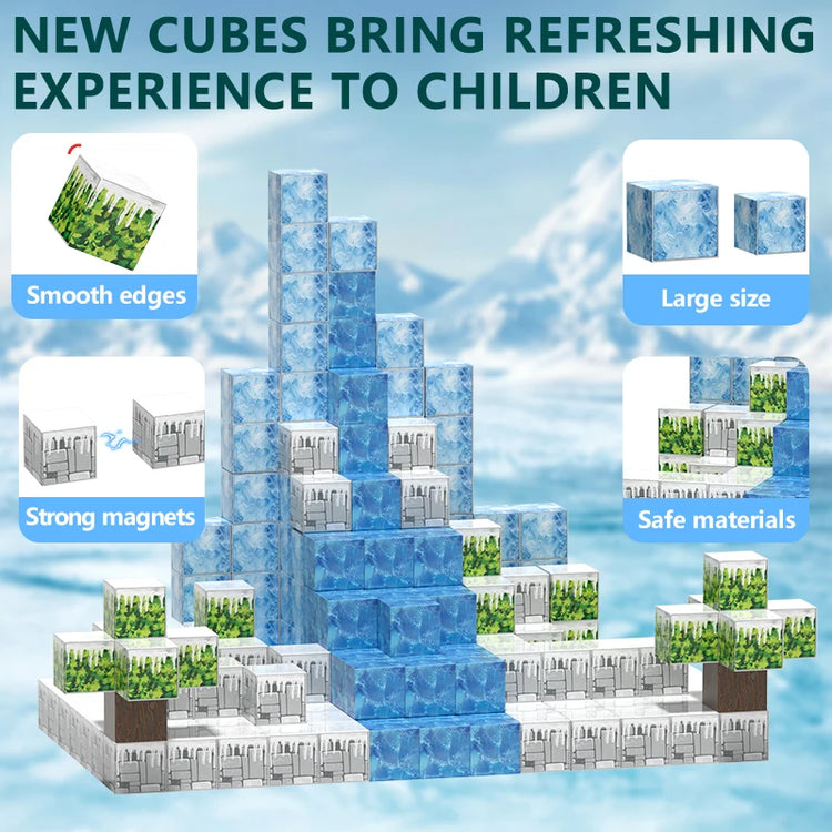 105PCS Magnetic Building Blocks for Kids – Creative STEM Educational Construction Set | Safe Sensory Toys for Ages 3+