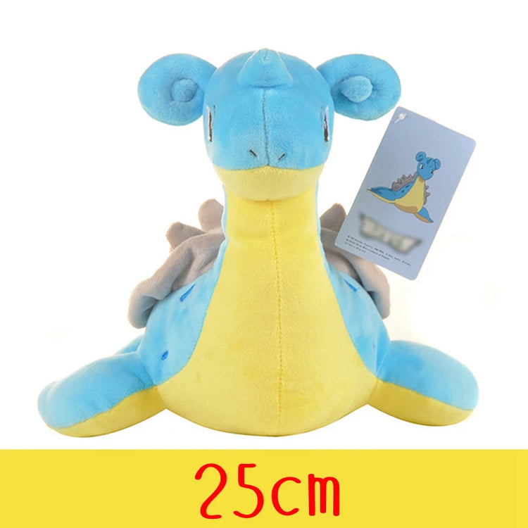 Pokemon Plush Toys – High-Quality Pikachu, Charmander, Squirtle & Bulbasaur Stuffed Dolls with Tag, Cute Anime Cartoon Gift for Kids & Fans