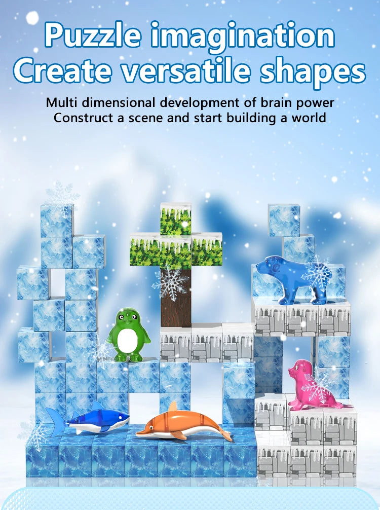 105PCS Magnetic Building Blocks for Kids – Creative STEM Educational Construction Set | Safe Sensory Toys for Ages 3+