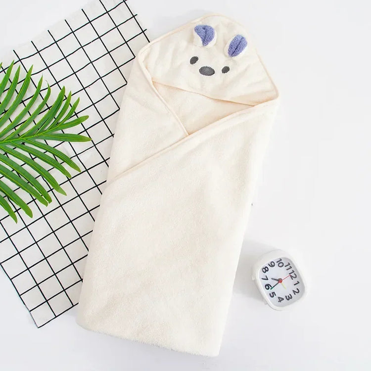 Newborn Baby Bath Towel Baby Towel Hooded Newborn Baby Blankets Newborn Velvet Swaddle Blanket Infant Towels Kids Beach Blanket