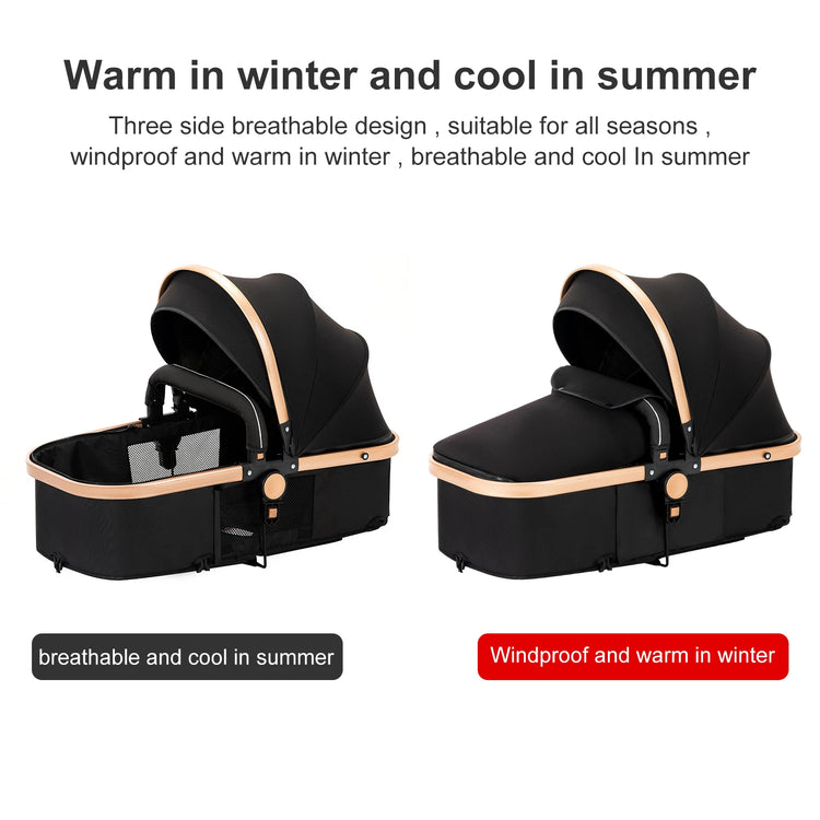 High quality newborn Lightweight Baby Stroller Folding Cart Comfort Baby Stroller 3 in 1 Child Safety Seat With ISOfix