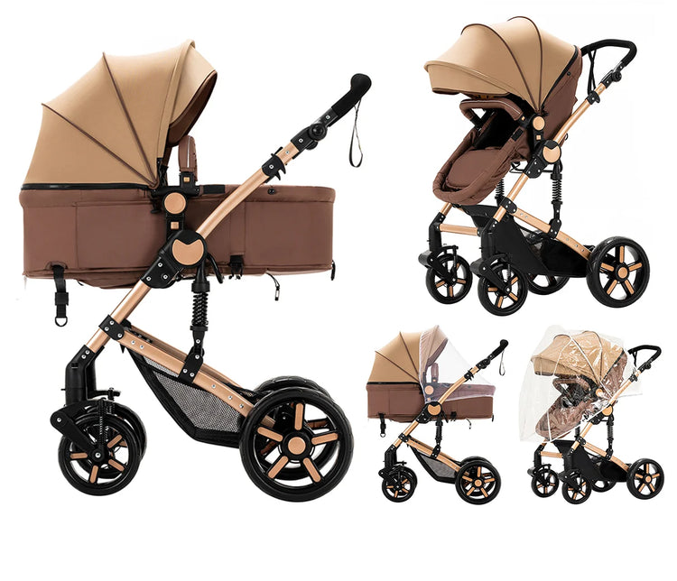 2-in-1 Lightweight Baby Stroller β Foldable Travel System for Newborn to Toddler | Comfort Ride & Free Shipping