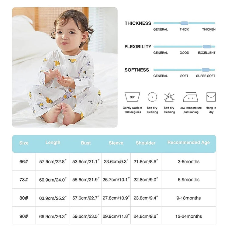 MICHLEY 3pcs Baby Short-Sleeve Rompers & Long-Sleeve Jumpsuit Bodysuit – Soft White Cartoon Infant Clothes Overalls for Boys & Girls
