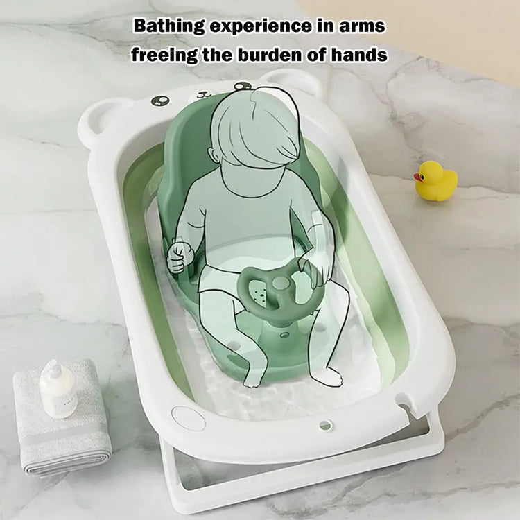 Toddler Bathtub Seat Toddler Shower Seat With Adjustable Backrest Portable Baby Bath Chair With Suction Cup Base Non-Slip Bath