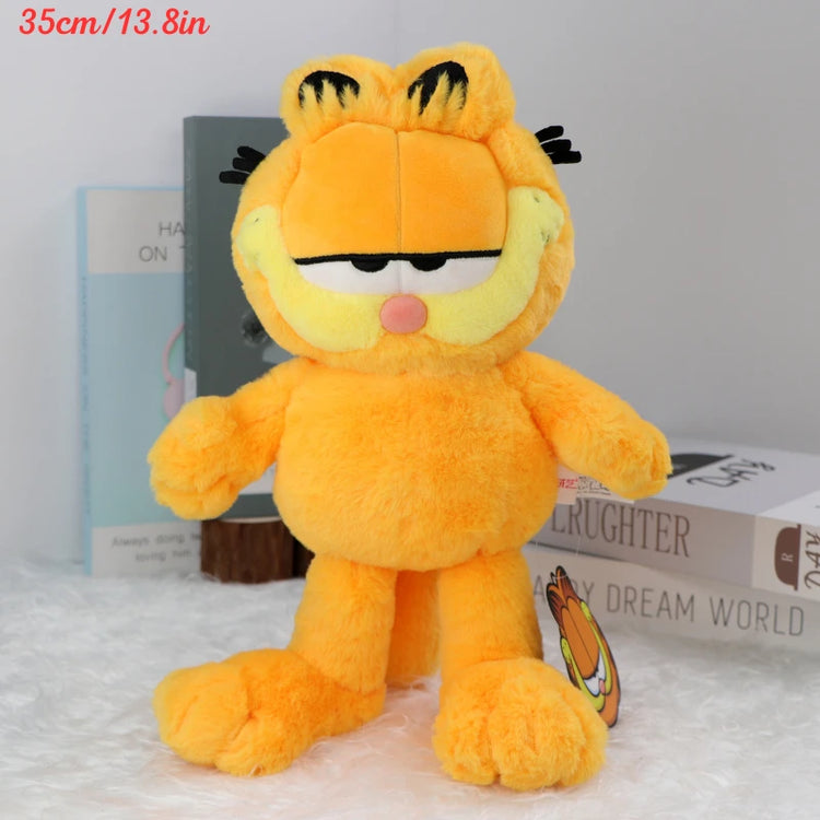 Original Garfield Family Plush Toys – Cute Cartoon Garfield & Odie Soft Stuffed Animals, Kawaii Peluche Dolls, Perfect Birthday Gifts for Kids & Fans