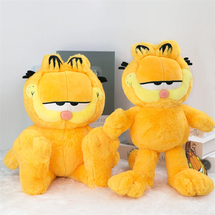 Original Garfield Family Plush Toys – Cute Cartoon Garfield & Odie Soft Stuffed Animals, Kawaii Peluche Dolls, Perfect Birthday Gifts for Kids & Fans