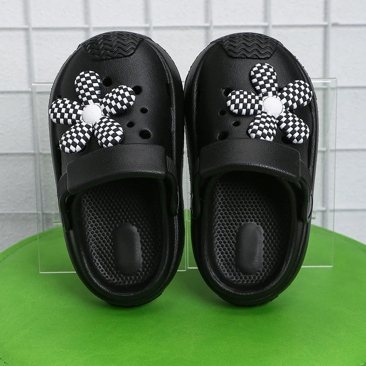 New Summer Kids Beach Slippers – Soft Anti-Slip Flower Garden Sandals for Boys & Girls, Lightweight Breathable Outdoor Shoes