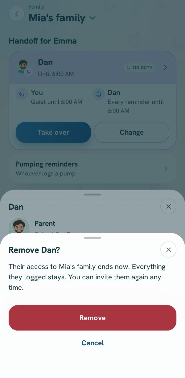 The question Remove asks first