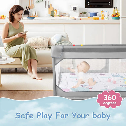 Baby Playpen with Mat 75