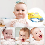 Silicone Baby Shower Cap Silicone Shower Cap Bathing Protection Wash Hair Shield Cartoon Shower Hats Eye And Ear Protection