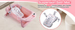 Baby Bathtub,Baby Bath Tub with Soft Cushion & Thermometer,Baby Bathtub Newborn to Toddler 0-36 Months,Portable Travel Baby Tub