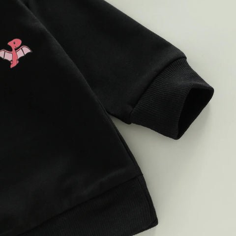 Toddler Unisex Winter Hoodie Cute Animal Patterned Fleece Pullover with Kangaroo Pocket for Little Boys and Girls
