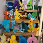 Pokemon Plush Toys – High-Quality Pikachu, Charmander, Squirtle & Bulbasaur Stuffed Dolls with Tag, Cute Anime Cartoon Gift for Kids & Fans