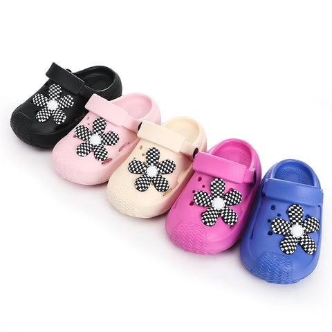 New Summer Kids Beach Slippers – Soft Anti-Slip Flower Garden Sandals for Boys & Girls, Lightweight Breathable Outdoor Shoes