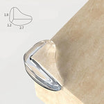 2pcs Transparent Silicone Baby Safety Table Edge & Corner Guards – Anti-Collision Protector for Furniture & Home Safety