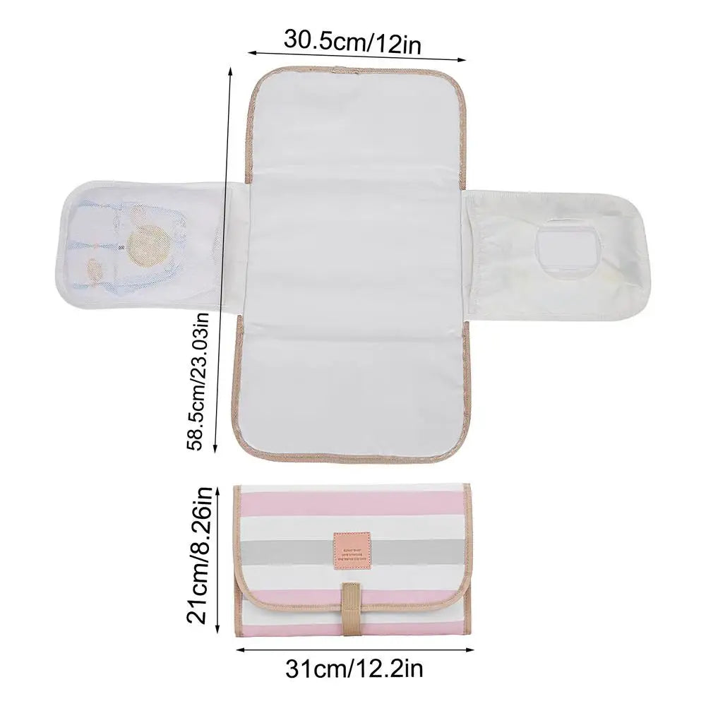 Portable Diaper Changing Pad Foldable Waterproof Washable Diaper Changing Pad Portable Soft Baby Changing Pad For Travel Or Home
