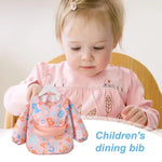 Toddler Long Sleeve Scarf Waterproof Art Smock Feeding Bib Apron Pocket Infant Boys Girls Burp Cloth Bandana Bibs supplies