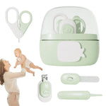 Baby Nail Kit 4-in-1 Cartoon Fingernail Clippers Grooming Care Nail Scissors Set Manicure Care Safe Clippers Scissors File