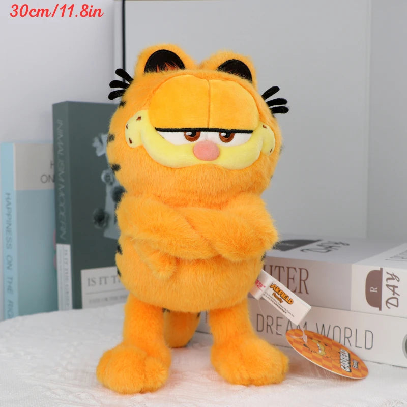 Original Garfield Family Plush Toys – Cute Cartoon Garfield & Odie Soft Stuffed Animals, Kawaii Peluche Dolls, Perfect Birthday Gifts for Kids & Fans