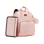 Diaper Bag Backpack With Changing Pad Pacifier Case, Baby Bag for Boy Girl Toddler Waterproof Travel Diaper Bag for Mom