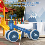 Baby Balance Bikes Rides Toys For 1 Year Old Boys Girls, Anti-Drop Indoor Baby Walker 10-24 Month Baby's First Bike Birthday Gif