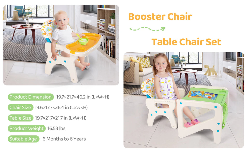 Sejoy 3-in-1 High Chair for Babies & Toddlers – Adjustable Backrest, Removable Tray & Washable Cushion – ASTM & CPC Certified Feeding Chair