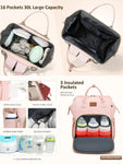 Diaper Bag Backpack With Changing Pad Pacifier Case, Baby Bag for Boy Girl Toddler Waterproof Travel Diaper Bag for Mom