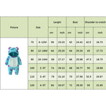 Lioraitiin Baby Fleece Jumpsuit – Infant Cartoon Animal Horn Hooded Winter Snowsuit Romper for Boys & Girls (0-3 Years)