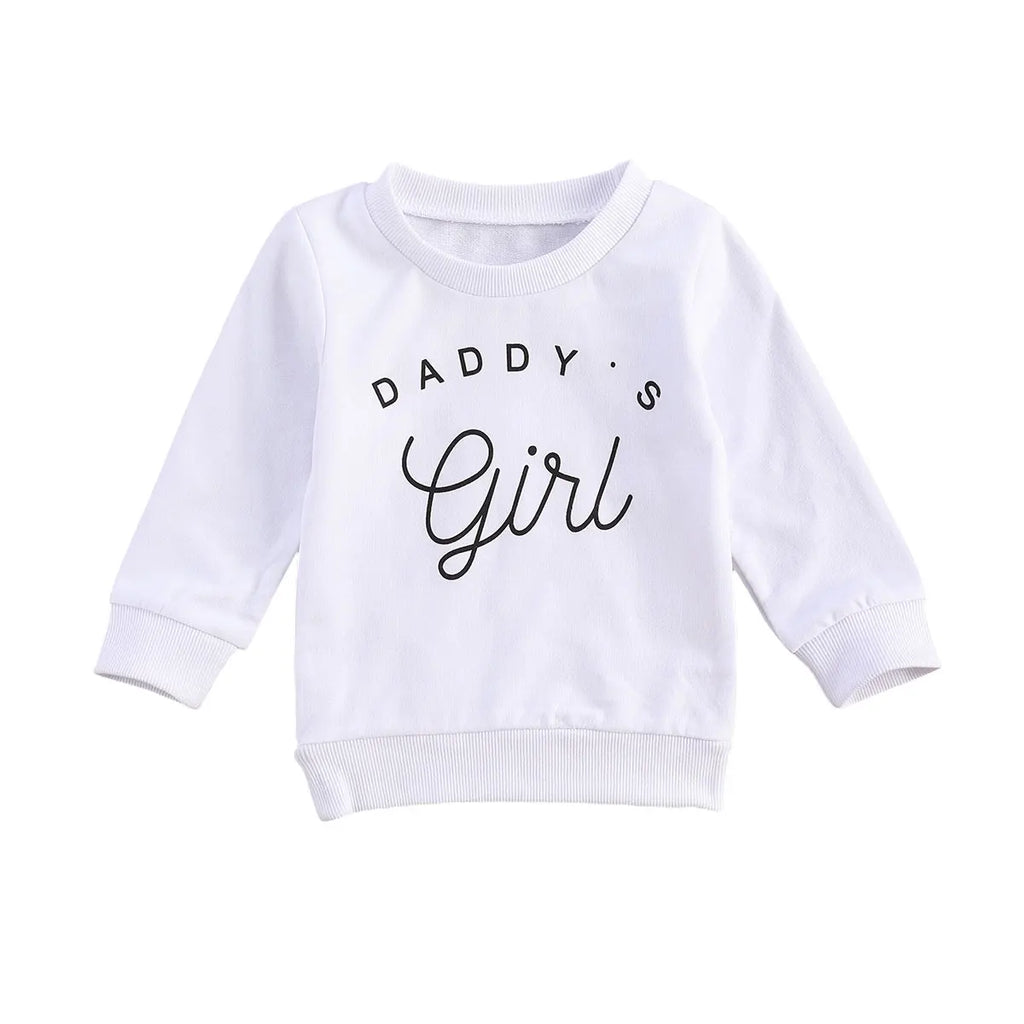Adorable Toddler Girls Hoodies Sweet Mommy s Little Princess Graphic Print Crew Neck Sweaters for Fall Winter