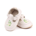 Cute Baby Girls Bowknot Mary Jane Shoes Comfortable PU Leather Non-slip First Walker Shoes for Toddler Princesses