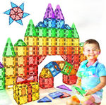 Magnetic Tiles for Kids Ages 3+ – STEM Building Blocks Toys & Sensory Games for Toddlers, Boys & Girls Ages 3 4 5 6 7 8