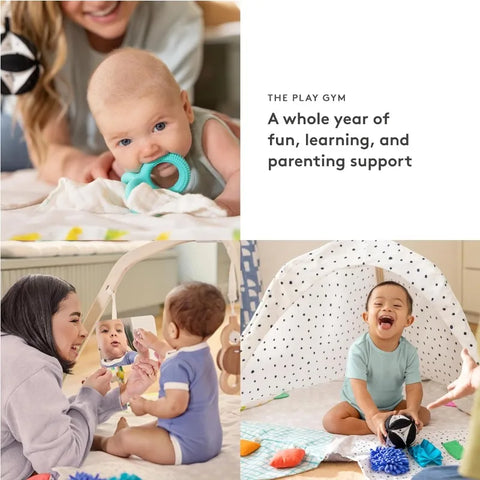 The Play Gym – Award-Winning Baby Activity Gym & Play Mat, Stage-Based Montessori Developmental Gym for Babies to Toddlers