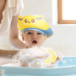 Silicone Baby Shower Cap Silicone Shower Cap Bathing Protection Wash Hair Shield Cartoon Shower Hats Eye And Ear Protection
