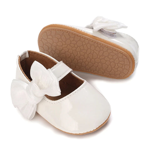 Adorable Baby Girls Bowknot Soft Sole Flats – Non-Slip First Walker Princess Shoes for Summer